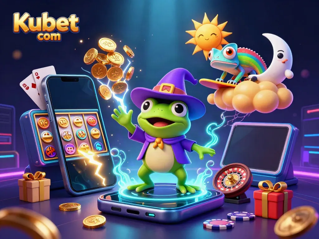 Experience the excitement of Kubet com with dynamic casino-themed characters and rich gaming elements.
