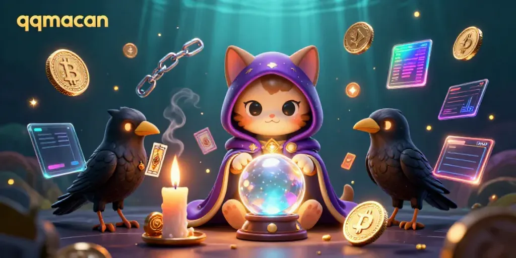 Engage in thrilling games with qqmacan, featuring mystical characters like a fortune teller cat and a raven