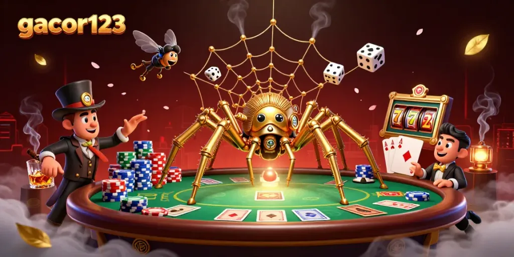 Catch winning opportunities with gacor123's immersive 3D casino experience featuring steampunk art.