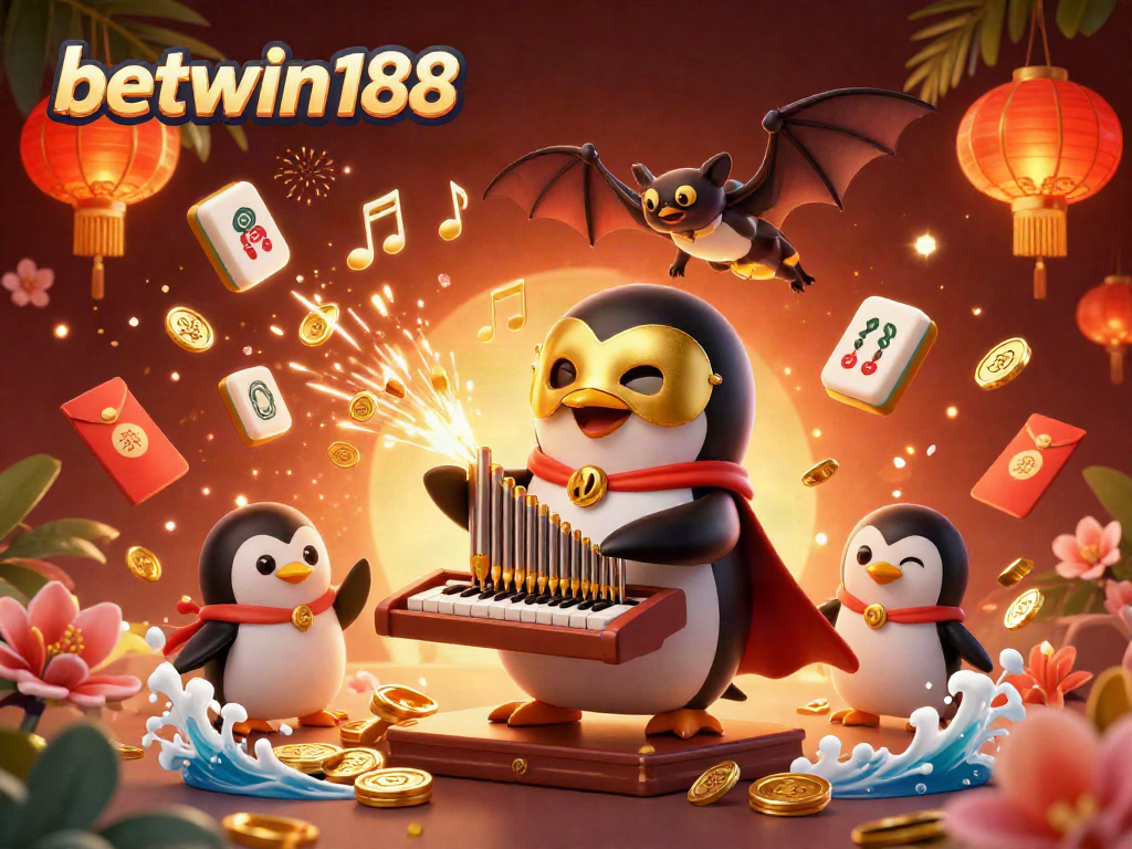 Celebrate wins with betwin188 in this vibrant 3D casino scene featuring thrilling characters and rich details.