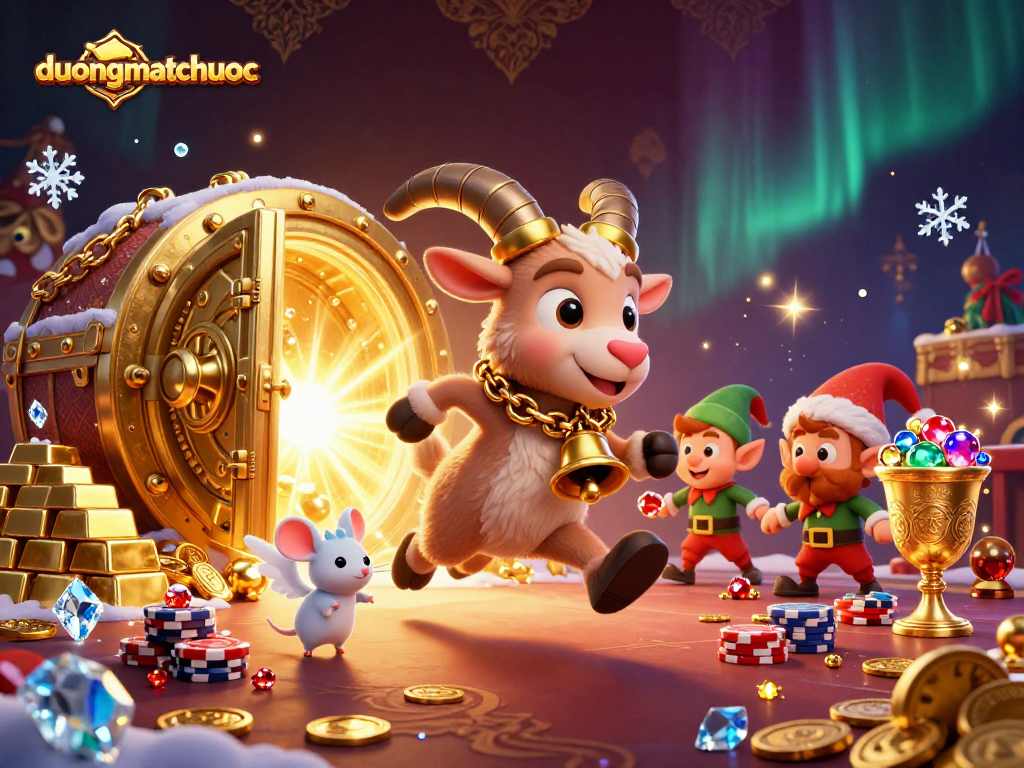 Experience the thrill of duongmatchuoc in a festive casino scene filled with treasure and excitement.