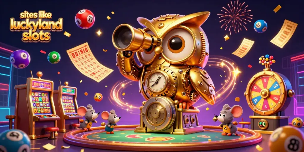 Spin the reels and discover sites like luckyland slots with vibrant casino-themed characters.