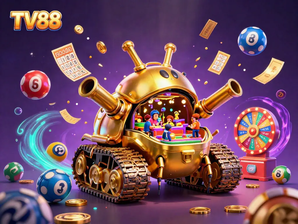 Engage with TV88's colorful online casino experience featuring dynamic lottery elements and vibrant visuals.