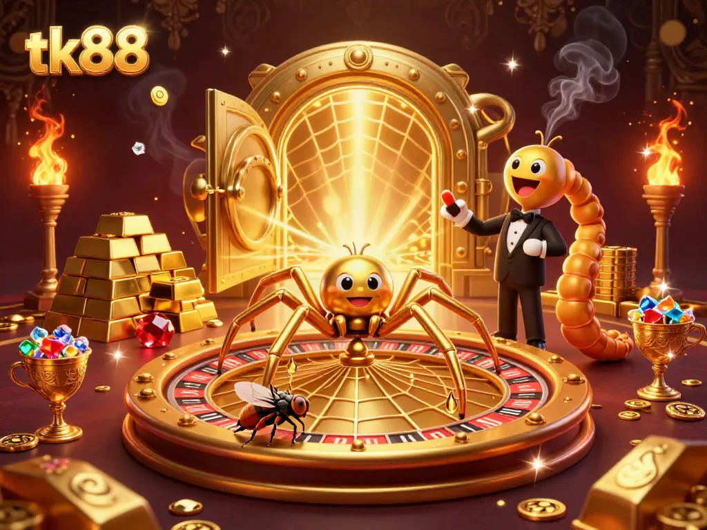 Experience thrilling bets at tk88 with interactive characters and rich casino elements.