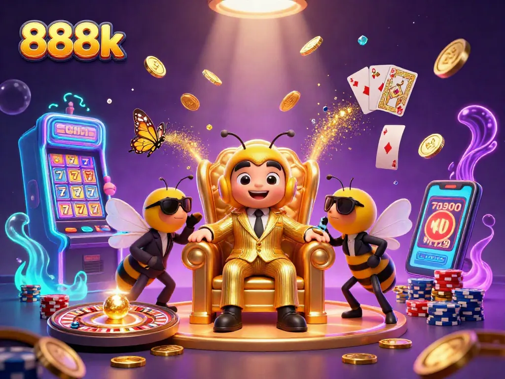 Experience thrilling wins at 888k with dynamic slot machine reels and casino excitement.