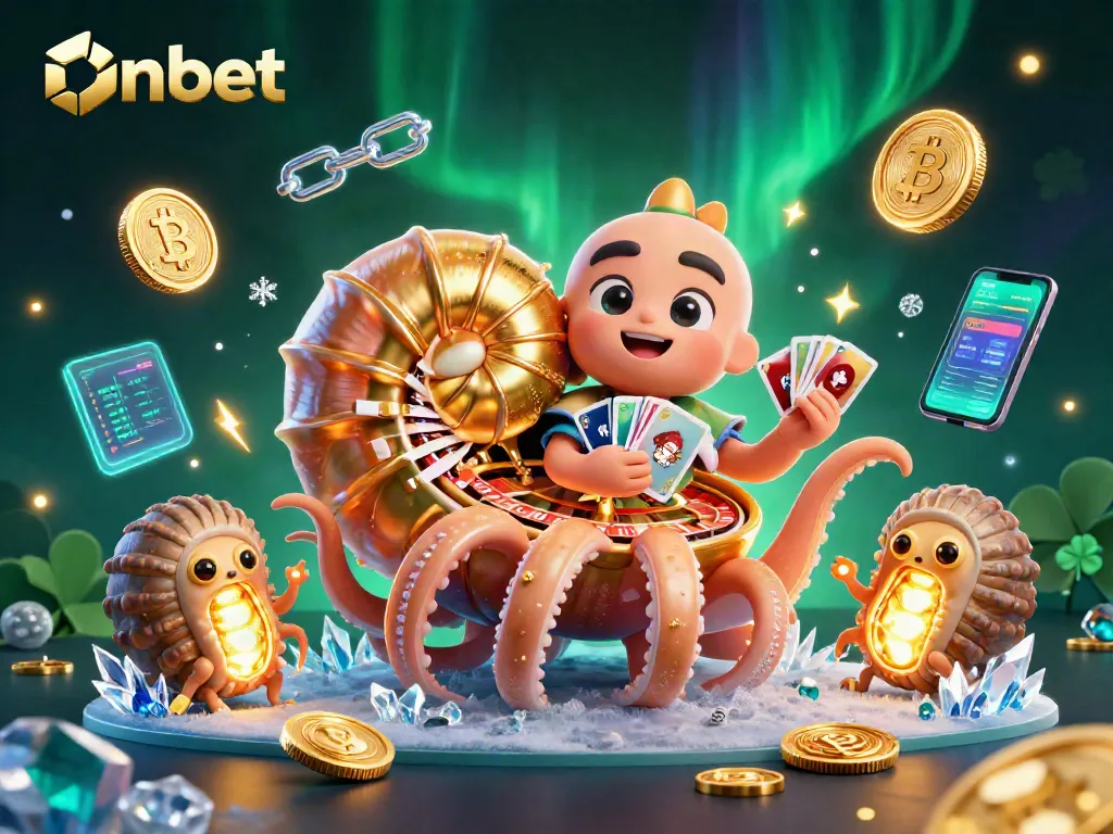 Engage in gaming with Onbet and win big with vibrant 3D casino elements.