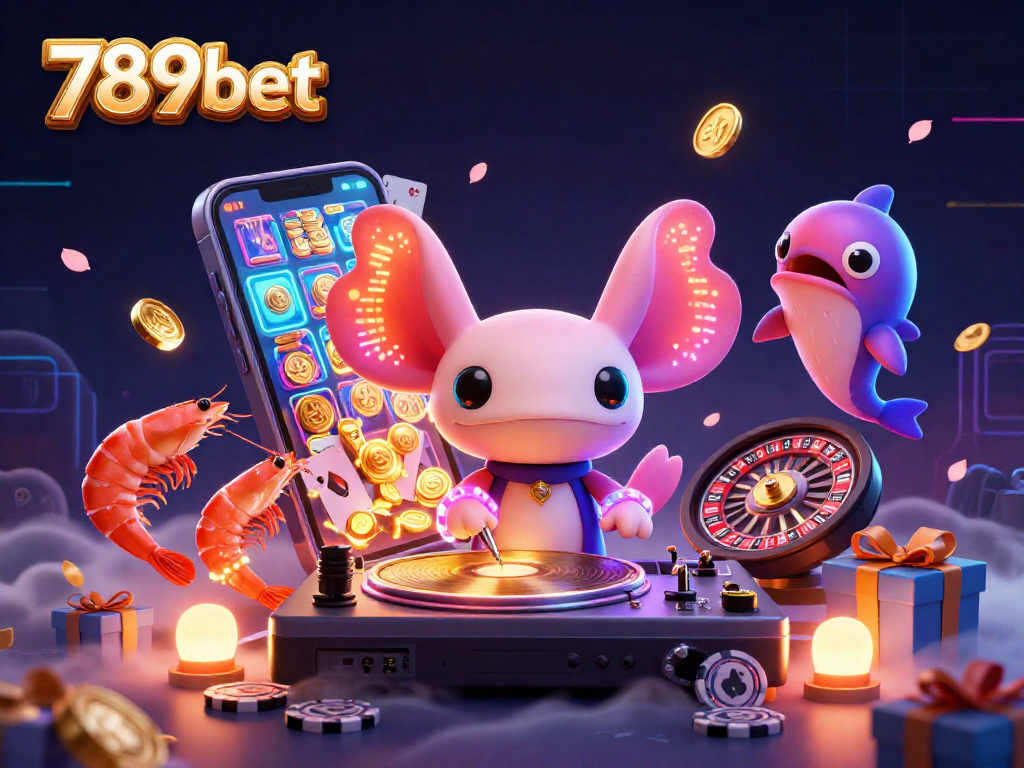 Join 789bet's immersive gaming experience with vivid characters, vibrant casino elements, and excitement.