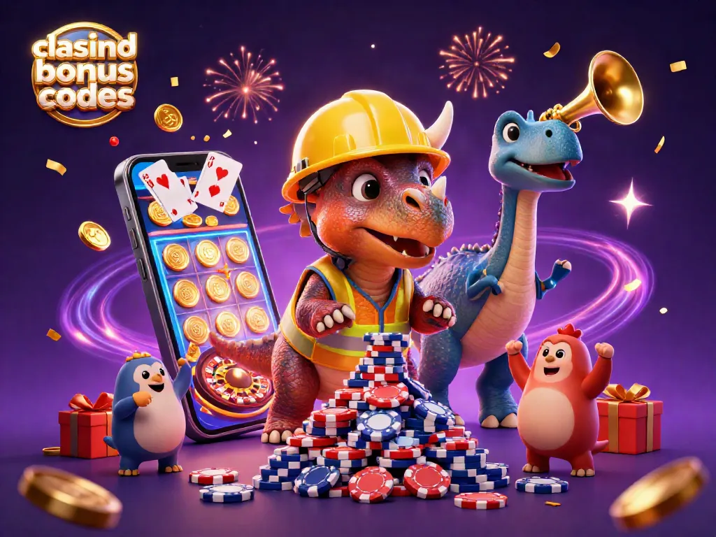 Win big at Chanced Casino Bonus Codes with festive characters and vibrant gaming elements.