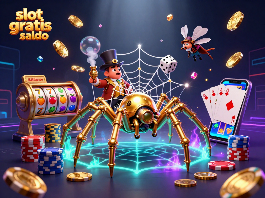 Engage in thrilling gameplay with slot gratis saldo as golden treasures and 3D elements capture your attention.