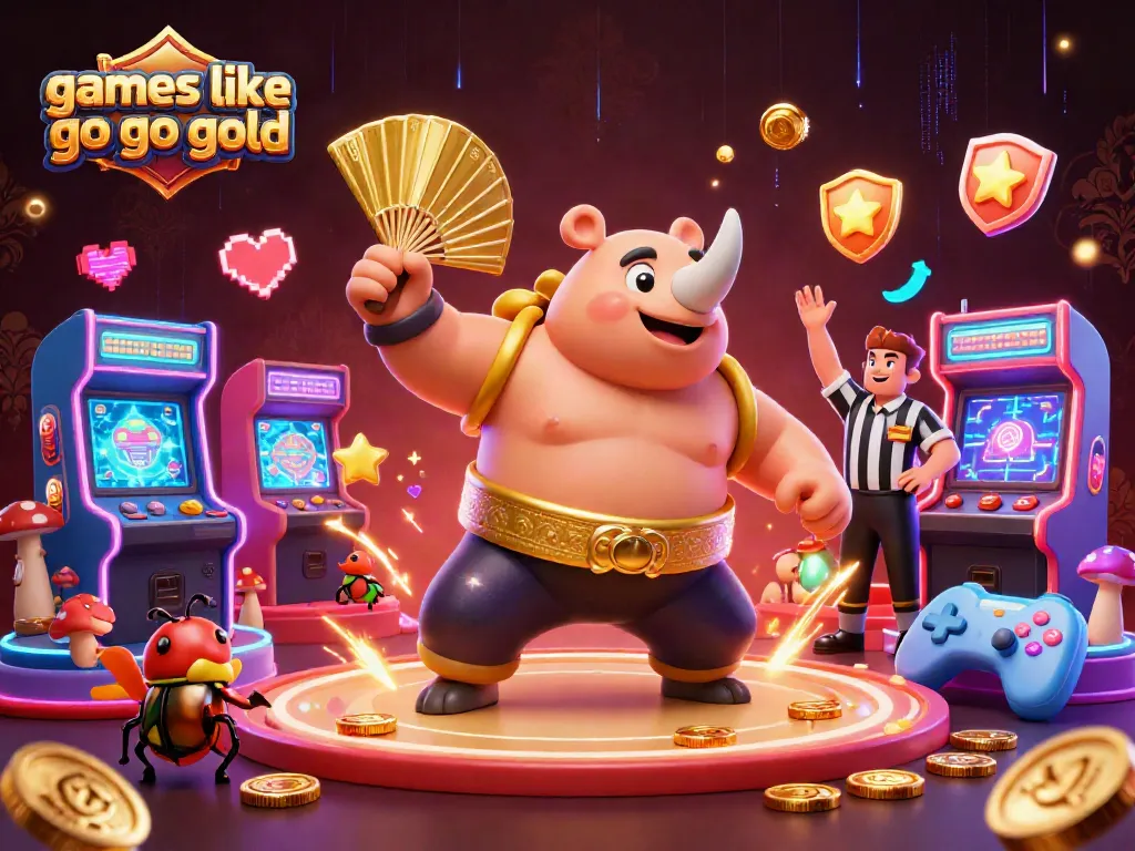Engage with thrilling games like Go Go Gold in a dynamic casino setting featuring vibrant characters and interactive elements.