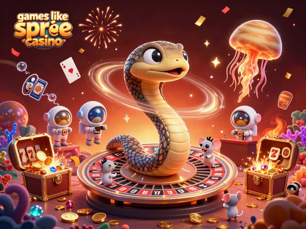Experience games like spree casino with vibrant characters and engaging casino elements.