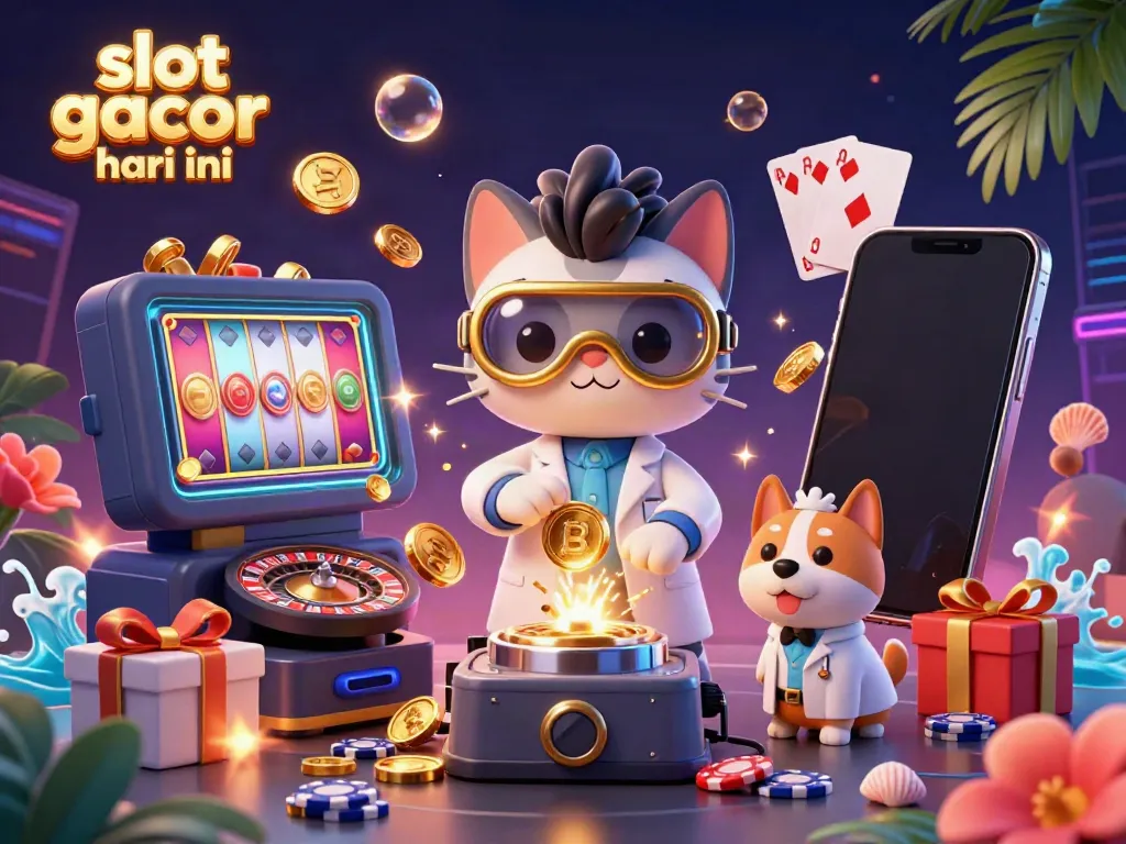 Experience thrilling gold rush moments with slot gacor hari ini in this vibrant 3D illustration!