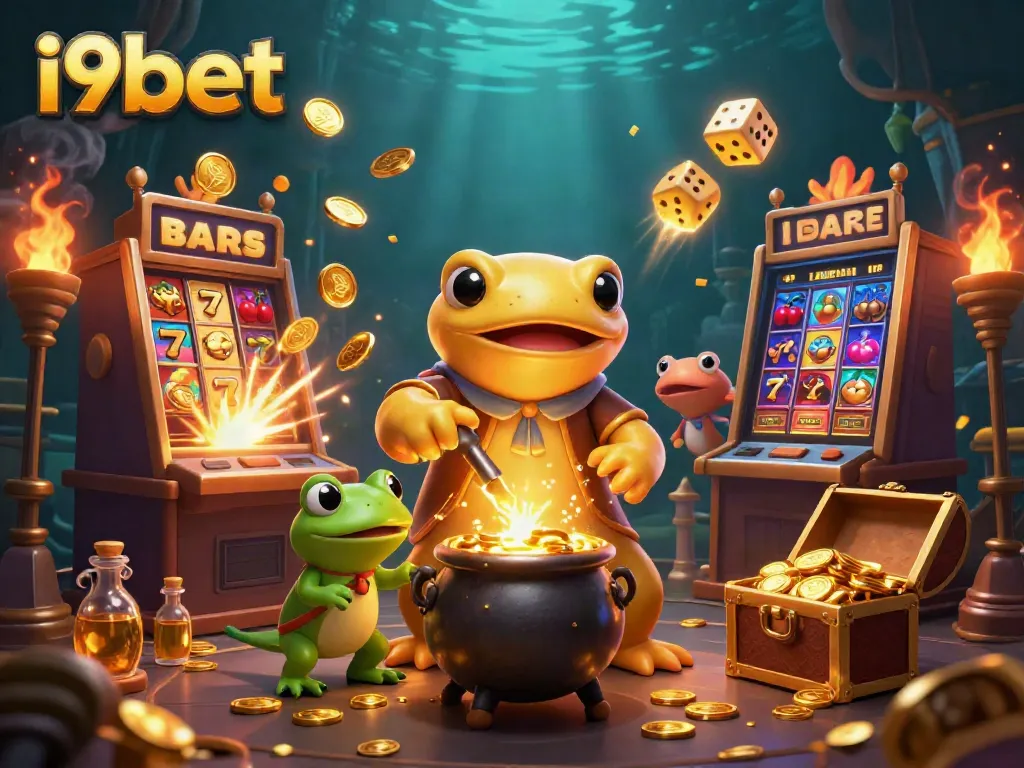 Experience exciting gameplay at i9bet with dynamic golden coins and vibrant casino elements!
