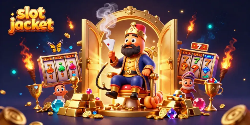 Experience the thrill of slot jackpot wins with a dynamic 3D illustration of a Turkish sultan caterpillar amid sparkling treasures.