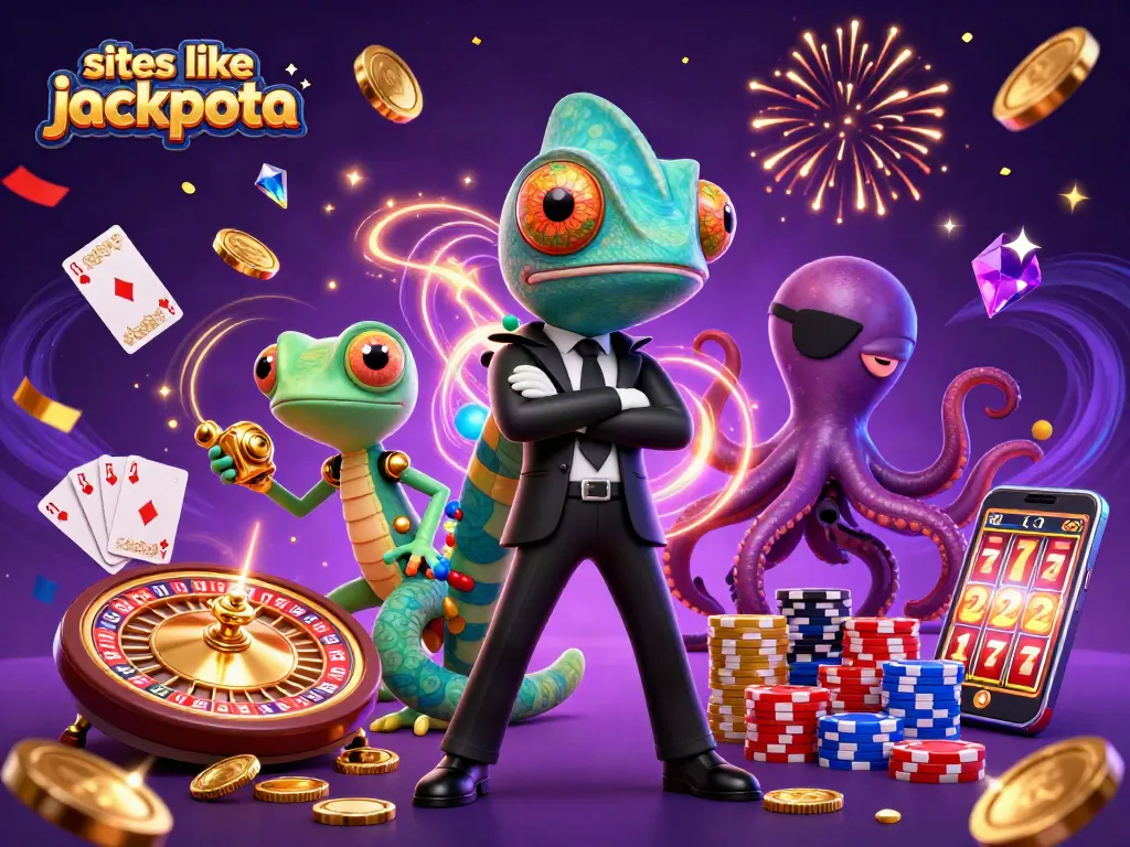 Experience thrilling gameplay at sites like jackpota and explore sparkling coins, vibrant cards, and entertainment elements.