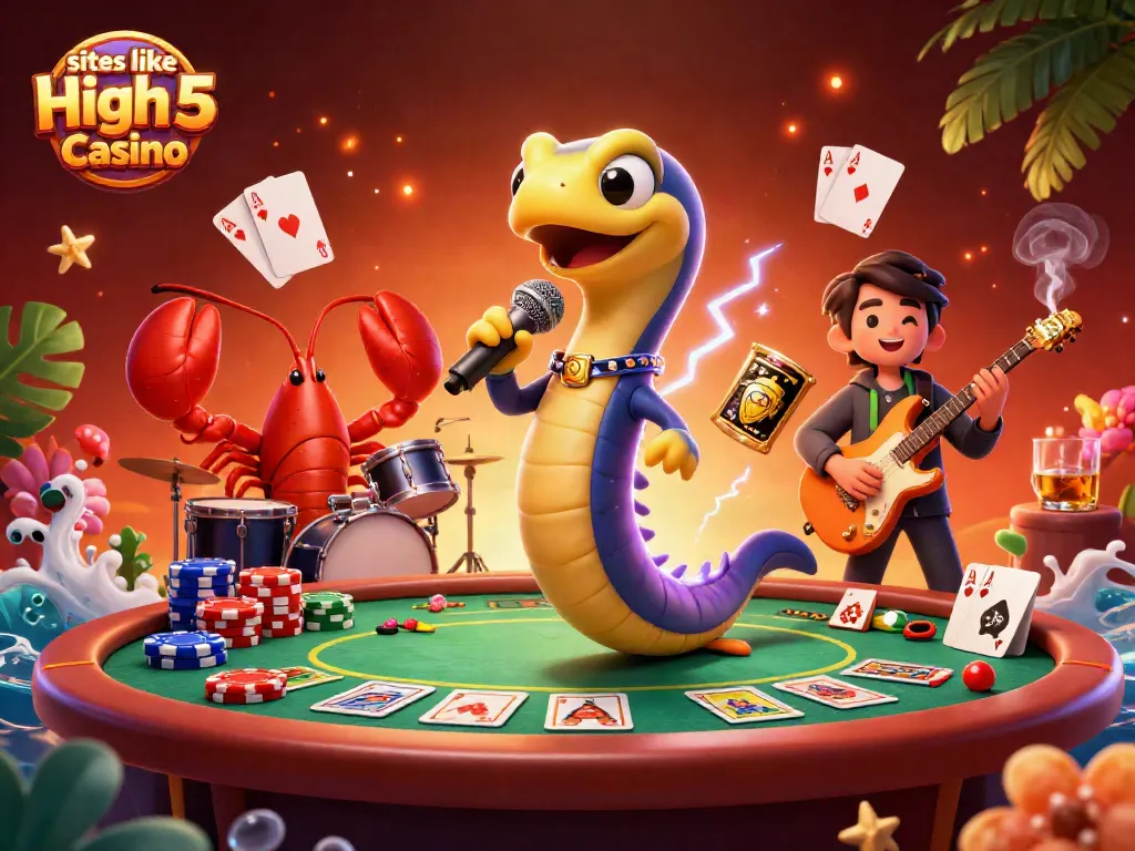 Experience the thrill of sites like high 5 casino with vibrant characters and engaging casino elements.