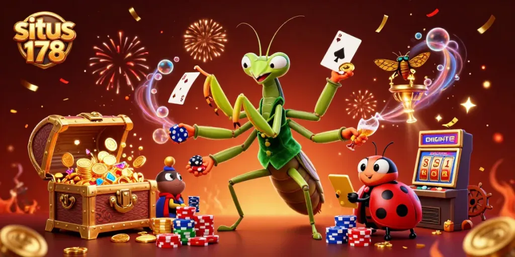 situs 178 menampilkan salah satu kasino online dengan karakter kartun bermain slot yang memukau dan menyenangkan