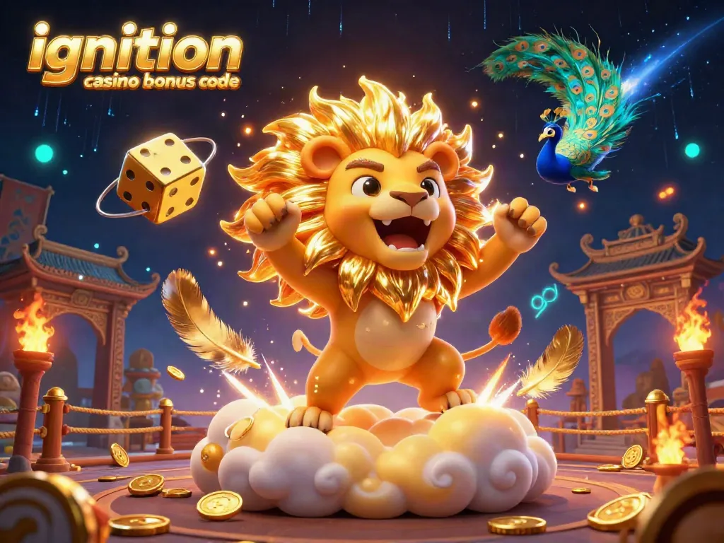 Experience exciting offers with ignition casino bonus code in a vibrant 3D gaming atmosphere featuring dynamic elements.