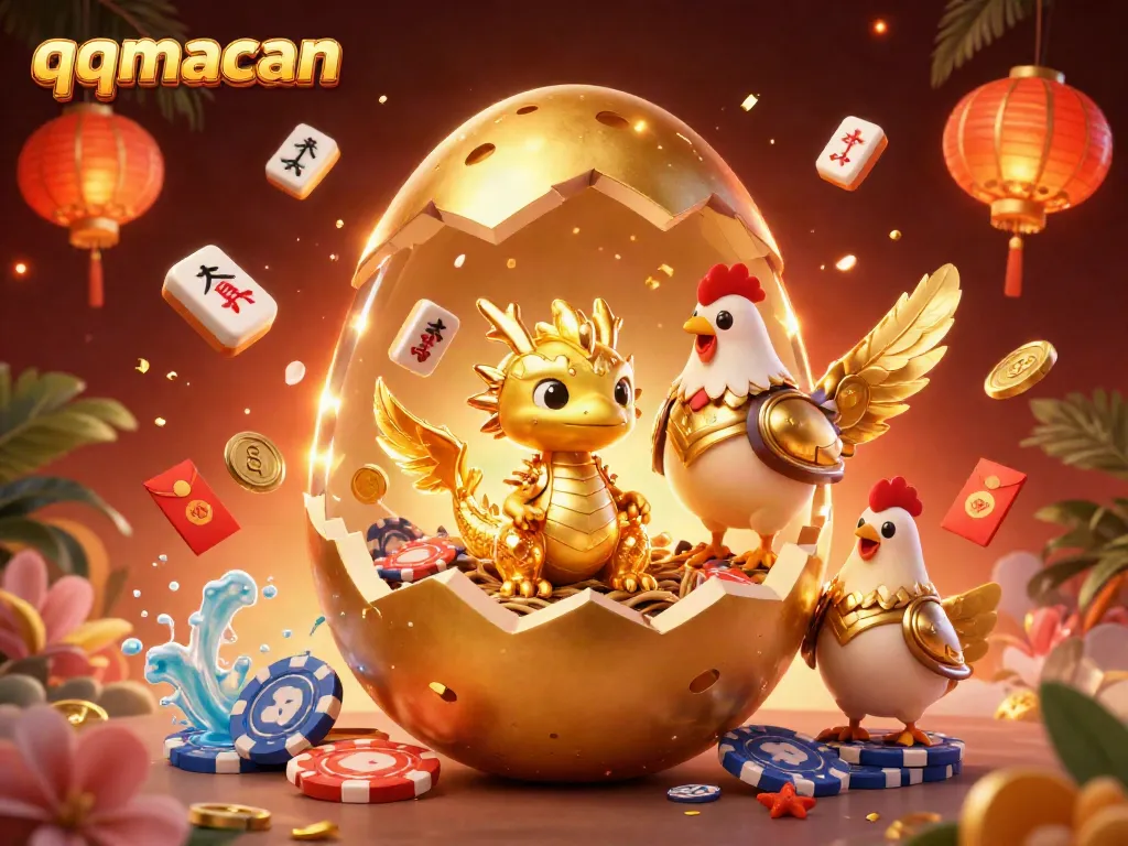 Engage in the thrilling world of qqmacan with a golden dragon theme, revealing high-stakes poker excitement.