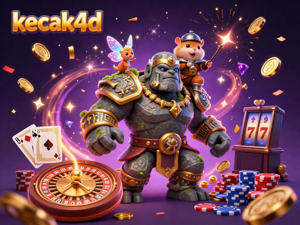 Experience thrilling gameplay moments with kecak4d's vibrant illustrated casino adventure featuring enchanting characters.